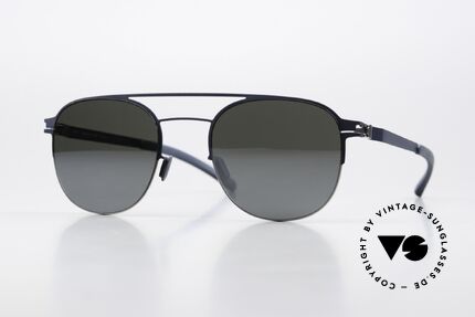 Mykita Park Silver Navy Light Silver Flash, Mykita sunglasses, mod. PARK, size 50-21, color 091, Made for Men and Women