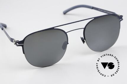 Mykita Park Silver Navy Light Silver Flash, unworn model with full original packaging by MYKITA, Made for Men and Women