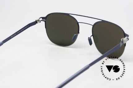 Mykita Park Silver Navy Light Silver Flash, lenses (100% UV) could be replaced with prescriptions, Made for Men and Women