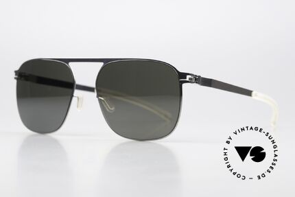 Mykita Mikko Non Reflecting Sun Lenses, col. 051 "Shiny Silver" with non-reflecting sun lenses, Made for Men