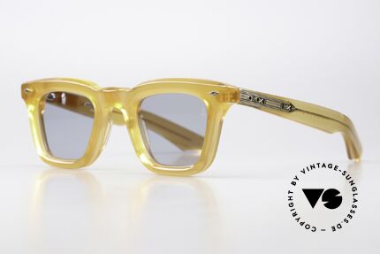 Jacques Marie Mage Leclair Square Panto Sunglasses, panto shades, color: saffron / pebble, size 48-20, Made for Men