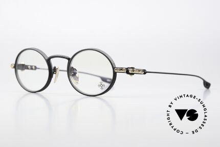 Chrome Hearts Honey Dipped Ozzy Osbourne Style Specs, oval titanium frame with many intricate engravings, Made for Men and Women