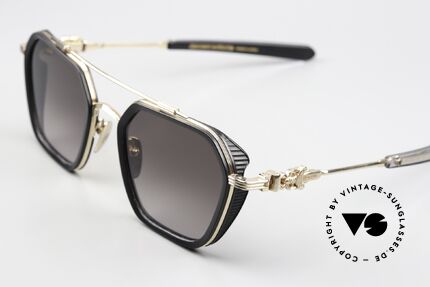 Chrome Hearts Hotation Gold-Plated Titanum Shades, with the signature Chrome Hearts insignia, Made for Men and Women