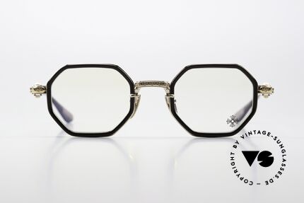Chrome Hearts Tatters Octagonal Luxury Eyewear, color: CLB/GP, Classic Brown / Gold-Plated, Made for Men and Women