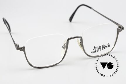 Jean Paul Gaultier 55-7161 Square 90s Eyewear Nylor, NO retro glasses, but a rare original from 1997, Made for Men and Women