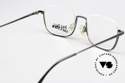 Jean Paul Gaultier 55-7161 Square 90s Eyewear Nylor, the frame can be glazed optionally, size 48/19, Made for Men and Women