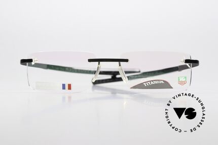 Tag Heuer 0301 Reflex Reflex Metallic Temples, extremely sporty rimless glasses for gentlemen, Made for Men