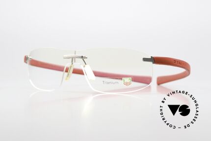 Tag Heuer 3521 Reflex Rimless Titan Rubber Specs, with “racing” temples made of elastomer rubber, Made for Men Tag Heuer 3521 Reflex Rimless Titan Rubber Specs, with “racing” temples made of elastomer rubber, Made for Men