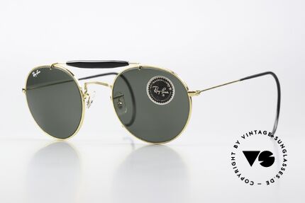 Ray Ban Outdoorsman Round Super Rare Round Version, super rare, old RAY-BAN USA B&L sunglasses, Made for Men and Women