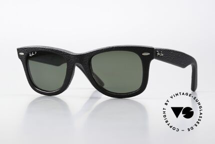 Ray Ban Wayfarer I Leather Genuine Leather Edition, rare Ray-Ban Wayfarer Genuine Leather Edition, Made for Men and Women