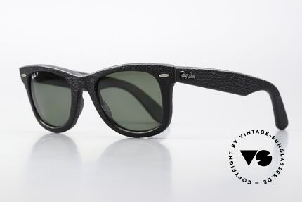 Ray Ban Wayfarer I Leather Genuine Leather Edition, 3P = 3Plus Polarized Lenses; 100% UV protection, Made for Men and Women