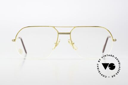 Cartier Orsay - L Half Rim Glasses From 1995, model of the 'Semi-Rimless' Collection by CARTIER, Made for Men
