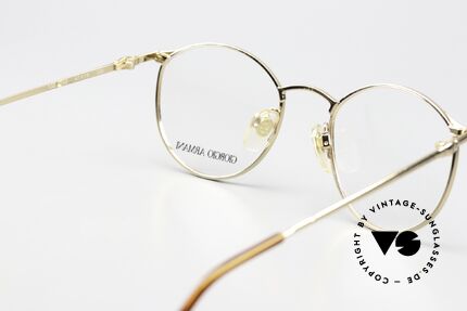 Giorgio Armani 132 Panto Frame Round Clip On, old 80's original (DEMO lenses should be replaced!), Made for Men and Women