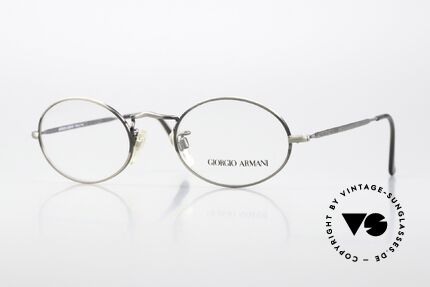 Giorgio Armani 118 Rare Old Oval 90's Glasses, timeless vintage Giorgio Armani designer eyeglasses, Made for Men