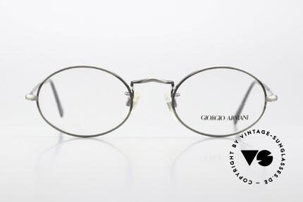 Giorgio Armani 118 Rare Old Oval 90's Glasses, oval shape: suitable for both women's & men's specs, Made for Men