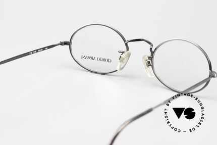 Giorgio Armani 118 Rare Old Oval 90's Glasses, 2 different glazing screws: 1 silver, 1 antique silver, Made for Men