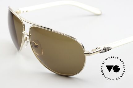 Chrome Hearts Baby Gravy Vulgar Slang Model Name, color GP-WTL = GOLD-PLATED / white leather, Made for Men and Women