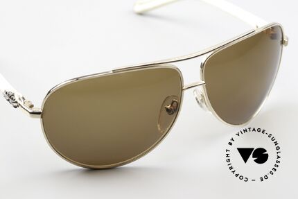 Chrome Hearts Baby Gravy Vulgar Slang Model Name, non-reflective ZEISS sun lenses in 'foxy brown', Made for Men and Women