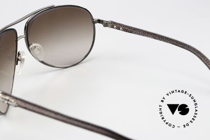 Chrome Hearts Baby Gravy Leather Shades 2004 Aviator, the pendant is missing from the orig. CH case, Made for Men and Women