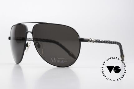 Chrome Hearts Double Dip Leather Shades 2002 Aviator, vulgar model name: just google "Double Dip", Made for Men and Women
