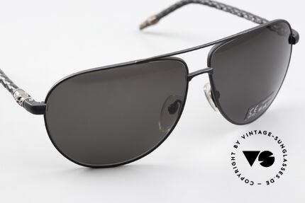 Chrome Hearts Double Dip Leather Shades 2002 Aviator, UNWORN striking luxury shades in size 63-13, Made for Men and Women