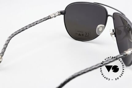 Chrome Hearts Double Dip Leather Shades 2002 Aviator, with the characteristic Chrome Hearts insignia, Made for Men and Women