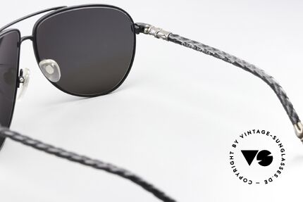 Chrome Hearts Double Dip Leather Shades 2002 Aviator, the pendant is missing from the orig. CH case, Made for Men and Women