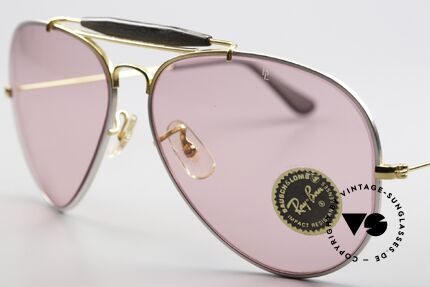 Ray Ban Outdoorsman II Precious Changeable Pink, made in the 1970's & 80's by Bausch&Lomb, USA, Made for Men and Women Ray Ban Outdoorsman II Precious Changeable Pink, made in the 1970's & 80's by Bausch&Lomb, USA, Made for Men and Women