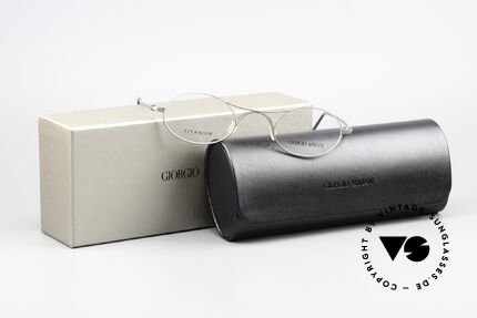 Giorgio Armani 229 AR5027 Refined Reissue Titanium, very comfortable (lightweight: 8g); unisex eyeglasses, Made for Men and Women