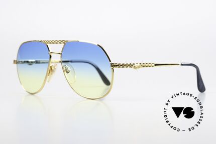 Bugatti EB502 - S Yellow Gold Luxury Frame, spring hinges and blue-yellow gradient lenses (100% UV), Made for Men and Women Bugatti EB502 - S Yellow Gold Luxury Frame, spring hinges and blue-yellow gradient lenses (100% UV), Made for Men and Women