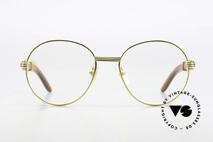 Cartier Bagatelle 90's Luxury Wood Eyewear, made of African Bubinga Wood "large" size 55°18mm, Made for Men and Women Cartier Bagatelle 90's Luxury Wood Eyewear, made of African Bubinga Wood "large" size 55°18mm, Made for Men and Women