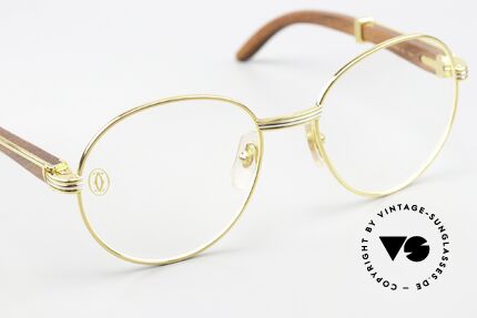 Cartier Bagatelle 90's Luxury Wood Eyewear, incl. full orig. Cartier packing (true collector's item), Made for Men and Women Cartier Bagatelle 90's Luxury Wood Eyewear, incl. full orig. Cartier packing (true collector's item), Made for Men and Women
