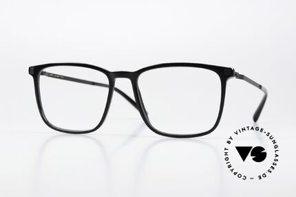Mykita Amak Square Frame All Black, Mykita glasses, model LITE Amak, size 54-17, col 915, Made for Men and Women