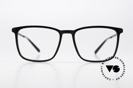 Mykita Amak Square Frame All Black, square specs from the LITE collection (women & men), Made for Men and Women