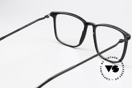 Mykita Amak Square Frame All Black, innovative flexible frame construction: one size fits all, Made for Men and Women