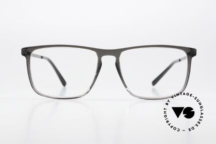 Mykita Arvik Grey Gradient / Shiny Graphite, square specs from the LITE collection (women & men), Made for Men and Women