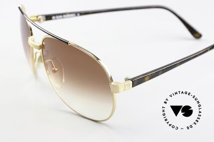 Dunhill 6070 90's Luxury Shades Men, with discreet 'havana' temples and brown lenses, Made for Men