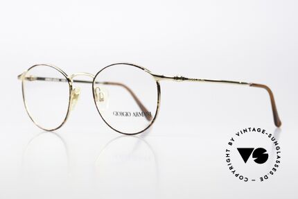 Giorgio Armani 132 47mm Old Panto Eyewear Small, true 'gentlemen glasses' in tangible premium-quality, Made for Men