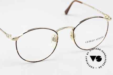 Giorgio Armani 132 47mm Old Panto Eyewear Small, unworn (like all our rare vintage 90's Armani glasses), Made for Men