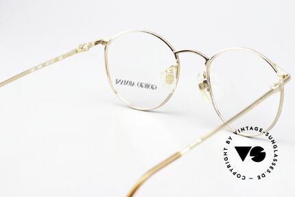 Giorgio Armani 132 47mm Old Panto Eyewear Small, the frame can be glazed as desired (progressive lenses), Made for Men