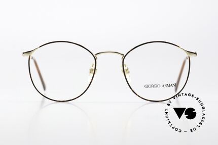 Giorgio Armani 132 49mm Gold-Plated Chestnut Brown, more 'classic' isn't possible (famous 'panto'-design), Made for Men