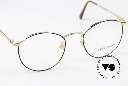 Giorgio Armani 132 49mm Gold-Plated Chestnut Brown, unworn (like all our rare vintage 90's Armani glasses), Made for Men