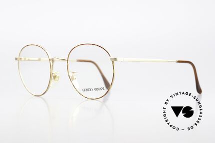 Giorgio Armani 201 49mm Panto Vintage Specs 90's, a timeless 1990's model with flexible spring hinges, Made for Men and Women