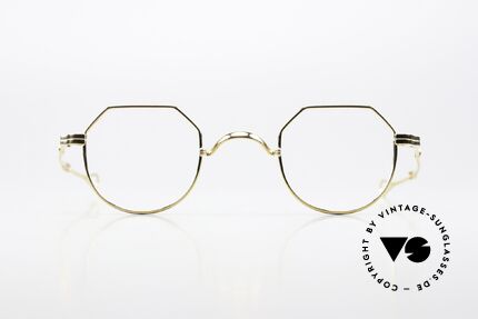 Lunor I 18 Telescopic Sliding Temples Yellow Gold, the (arms) temples are extendable like a telescope, Made for Men and Women