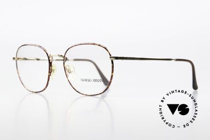 Giorgio Armani 179 90's Frame Sping Hinges, brilliant frame finish in chestnut brown / shiny gold, Made for Men
