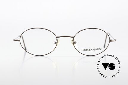 Giorgio Armani 281 Oval 90's Glasses No Retro, oval frame design, M size 48/20 - a timeless classic!, Made for Men and Women