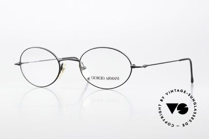 Giorgio Armani 281 90's Metal Frame Black, vintage designer eyeglasses by Giorgio Armani, Italy, Made for Men and Women