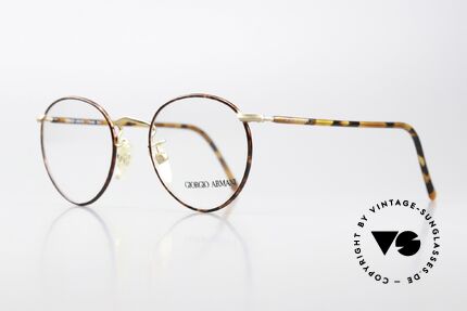 Giorgio Armani 138 Vintage Panto Frame Small, timeless frame coloring in "matt gold and tortoise", Made for Men and Women