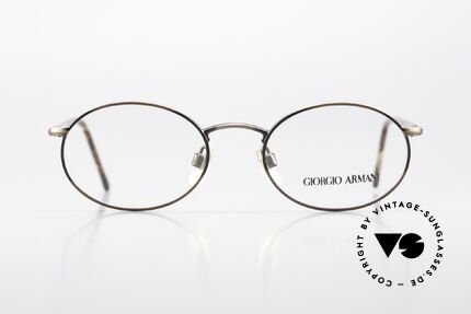 Giorgio Armani 192 Oval Frame Spring Hinges, timeless GIORGIO ARMANI vintage designer specs, Made for Men and Women