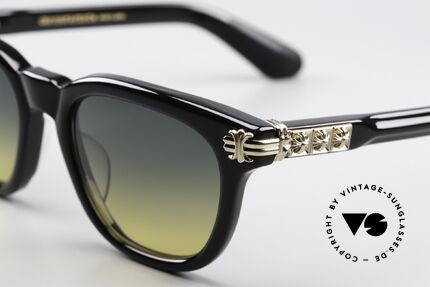 Chrome Hearts Smoke Show Acetate Shades 18K Gold, costly 18kt gold-plated decorative elements, Made for Men and Women